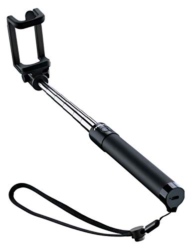 Mpow Selfie Stick Bluetooth, iSnap X Extendable Monopod Built-in Bluetooth Remote Shutter Compatible with iPhone XS/XS max/XR/X/8/8P/7/7P/6s/6/5,Galaxy S9/8/7/6/Note,Nubia and More(Black)
