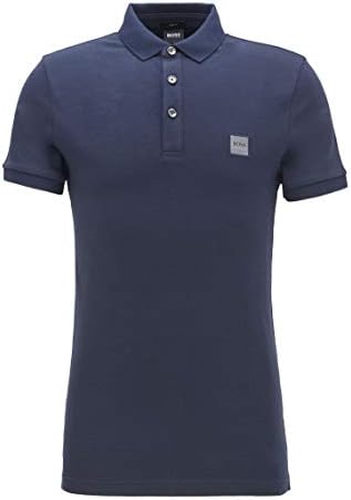 BOSS Casual Mens Slim Fit Passenger Polo Shirt White