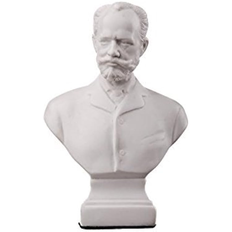 Danila-Souvenirs Russian Composer Pyotr Tchaikovsky Marble Bust Statue Sculpture 4.8 12 cm