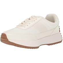 DV Dolce Vita Bettie Sneakers for Women - Man-Made Upper - Man-Made Lining and Insole - Lace Closure White 10 M