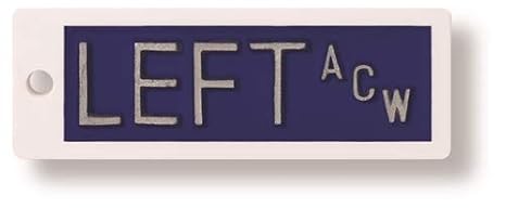 X-Ray Plastic Markers - Blue Left ONLY, 1/2" Lead Letter "L"