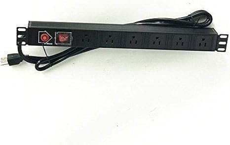 Rack Mount Power Distribution Unit-6 Outlet 15A PDU