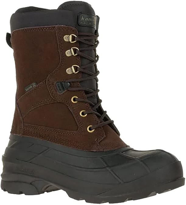 Kamik Men's Nation Wide Snow Boot,Dark Brown,9 M US