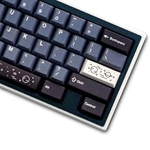 FKZ PBT Custom Keycaps,Cherry Profile Dye-Sublimation Galaxy-Themed Keycaps 136 Keys Full Size Keycap Set for Cherry MX Switches Mechanical Gaming Keyboard (Blue)