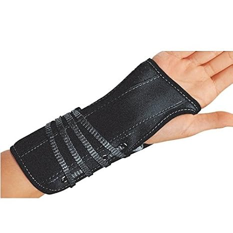 DJO 79-87203 Procare Lace-Up Wrist Support, Right, Small, 5.5" - 6.5" Size, 7" Length