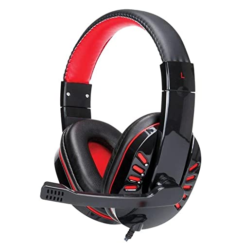 IQ Sound IQ-450G Gaming Headphones with Hi-Fi Speakers, Adjustable Soft Head Pad, Foam Ear Cups, Adjustable Headband, Rotatable Microphone, In-Line Volume Control, 3.5mm Aux, and 2.5m Cable