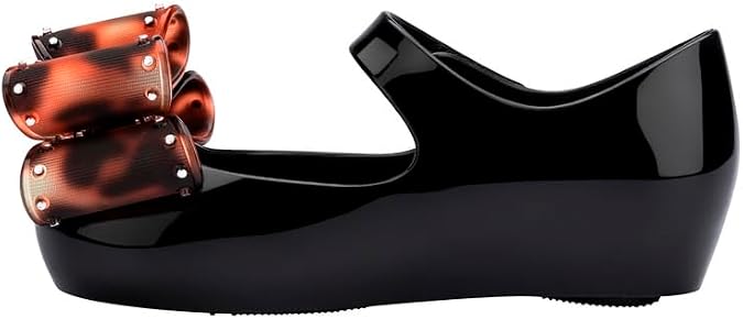 mini melissa Ultragirl Classic Bow Mary Jane Flats for Toddlers and Babies