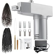 Automatic Dreadlocks Machine, Instant Dreadlock Machine, Electric Handheld Portable Dreadlock Maker Crochet Machine, Quick and Easy DIY Dreadlocks Braiding Hair Extensions-Silver
