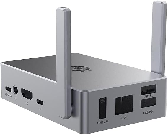 Orange Pi 5B Metal Case, Aluminum Alloy Material Compatible with Orange Pi 5B Single Board Computer