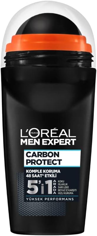 L'Oreal Paris Men Expert Carbon Protect Anti-Sweating Roll-On Deodorant 50 ml