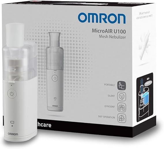 OMRON MicroAir U100 Portable Mesh Nebuliser, Compact and Silent