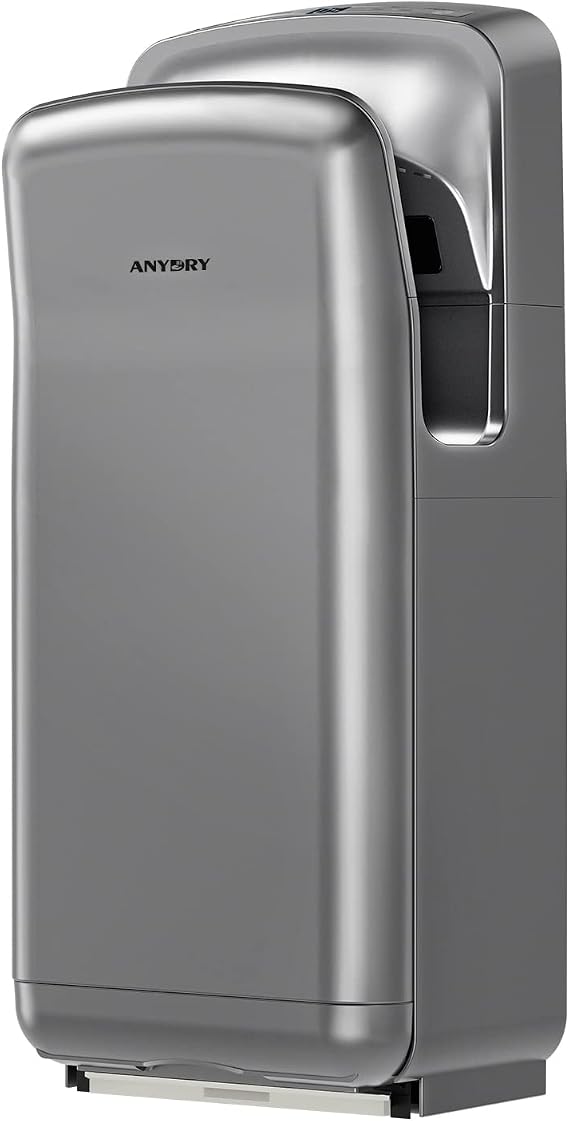 anydry Double-Sided Jet Hand Dryer with Adjustable Airflow 7-10s