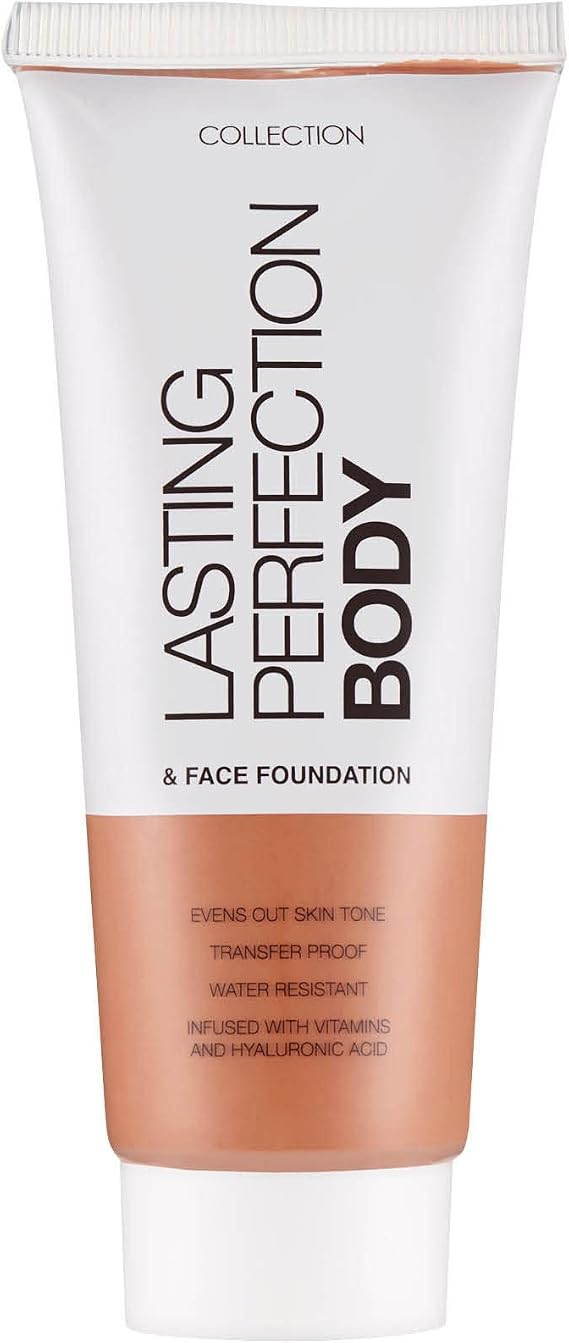 Collection Cosmetics Lasting Perfection Body and Face Foundation, Full Coverage Foundation, 65ml, Medium Tan