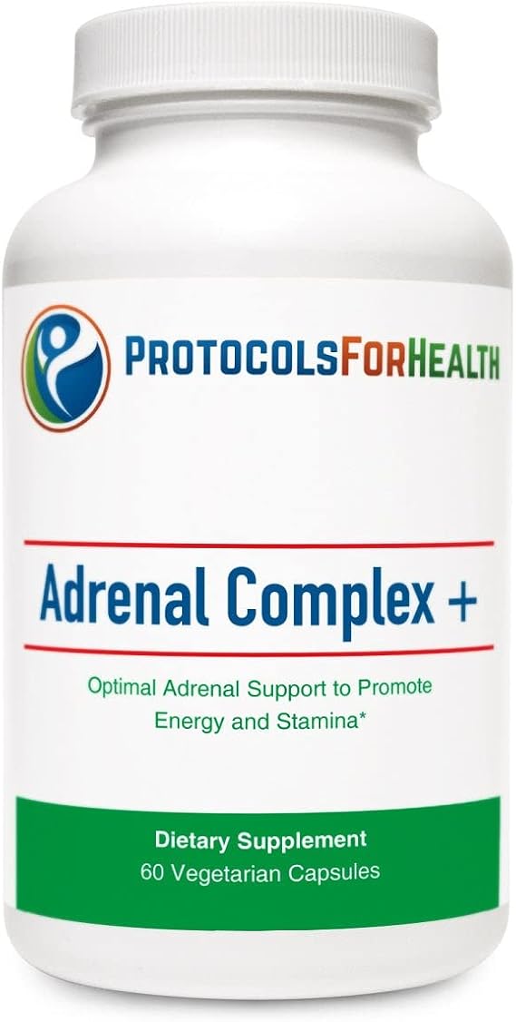 Adrenal Complex + Dietary Supplement - Promotes Energy Production and Stamina, 60 Capsules
