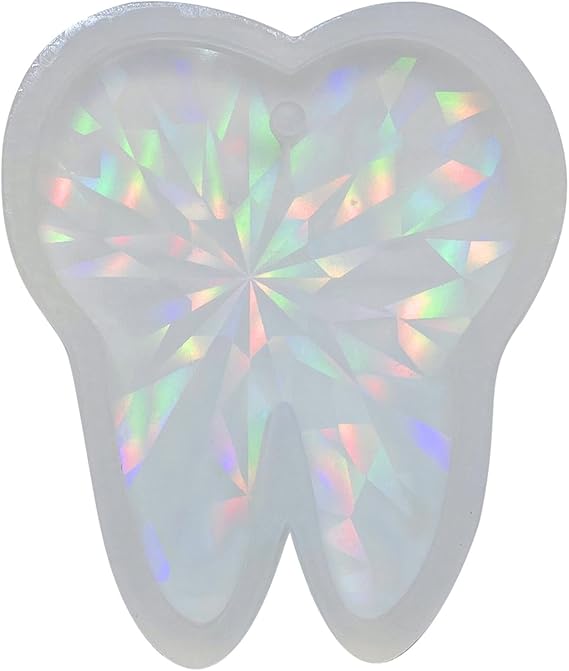 Big Tooth Light and Ornaments Silicone Epoxy Keychain Molds Pendant Jewelry for Valentines