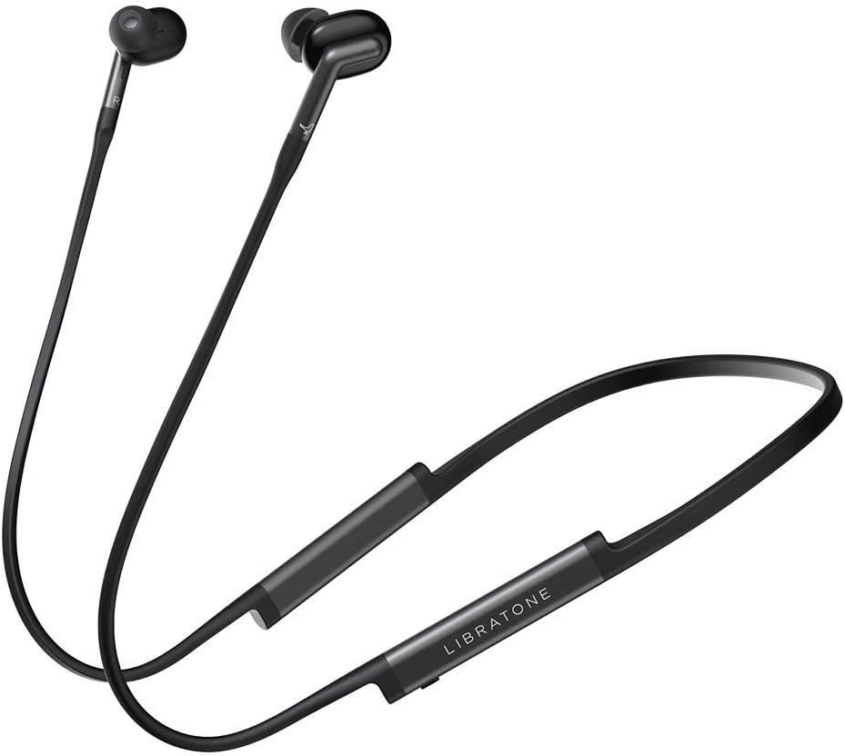 Libratone TRACK Wireless In-Ear Headphones with Smart Noise Cancelling Bluetooth 4.1 aptX, ANC, 8 Hours Rechargeable Battery, Sweat and Splash proof IPX4 - Stormy Black, 154624