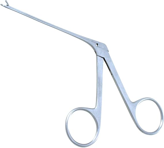 Micro Alligator Forceps 3.25" Shaft Delicate Oval Cup Jaws 0.8mm Wide | Medixplus