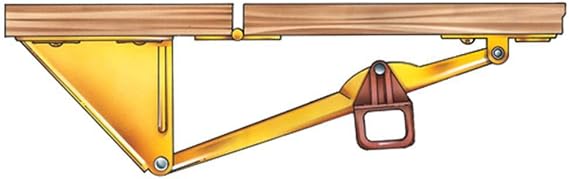 Rockler Drop Leaf Table Support Brackets - 12" Pair Heavy Duty Folding Brackets for Drop Leaf Tables - RV Mount Hardware & Hinges, Space Saving Support for Kitchen Dining Extension Surfaces