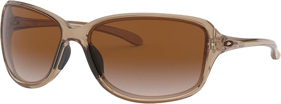 Oakley Womens OO9301 Cohort Rectangular Sunglasses, Sepia/Dark Brown Gradient, 62 mm