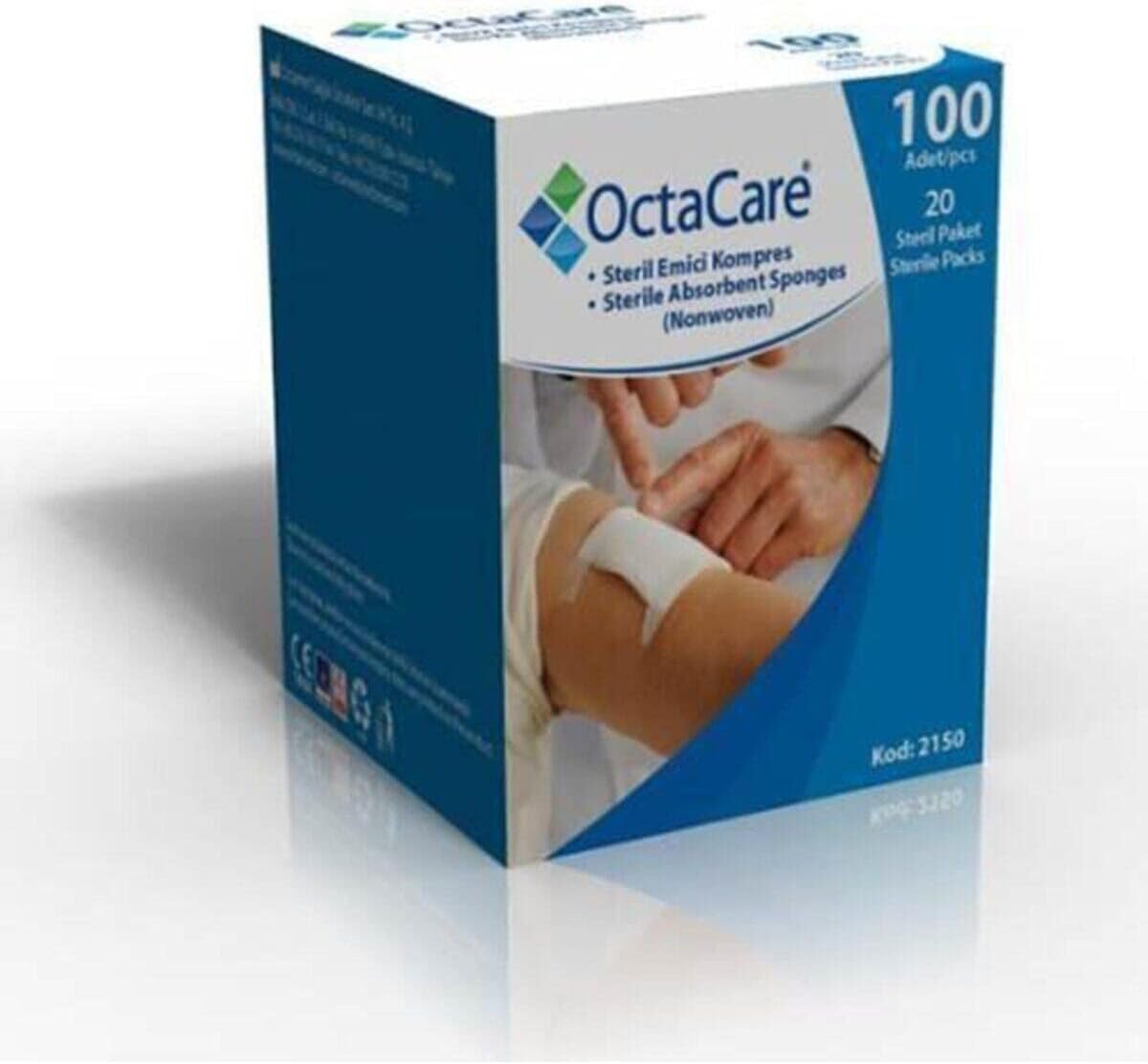 Octacare Sterile Absorbent Compress - Gauze 7.5x7.5cm 100