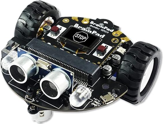 Pulse with Robot Kit, a MakeCode STEM Microcomputer for Coding Robots, Games, Circuits