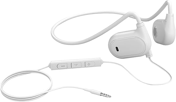 3.5MM Wired Earphones, Open Earphones with Microphone and Adjustable Volume, Suitable for Devices Such as Mobile Phones, Computers, Game Consoles (White)