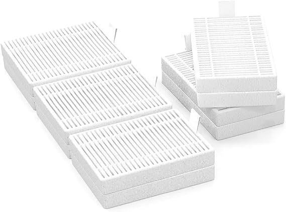 ILIFE A30 Pro Robot Vacuum Replacement Filter, 10 Pack | for A30 Pro Self- Emptying Robot Vacuum Cleaner