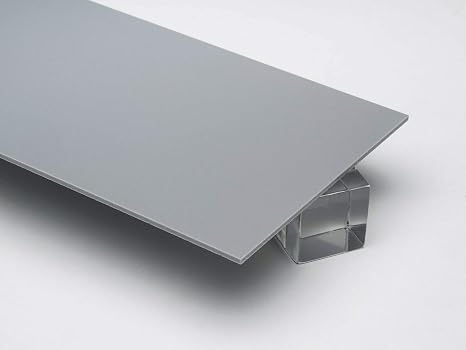 1/8" (0.118") Solid Grey Acrylic Plexiglass Sheet 12"x12" Cast 3mm Thick AZM