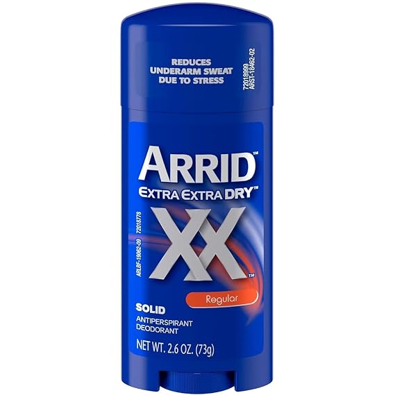 Arrid XX Antiperspirant/Deodorant, Maximum Strength, Solid, Regular 2.7 oz (77 g)