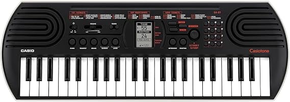 Casio SA-81 Mini klavye, 44 mini tuşlu, siyah