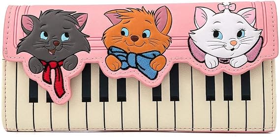 Loungefly Disney Aristocats Piano Kitties Faux Leather Wallet