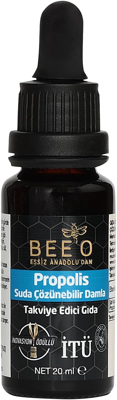 Bee'o Water Soluble Liquid Propolis Drop, 20 ml