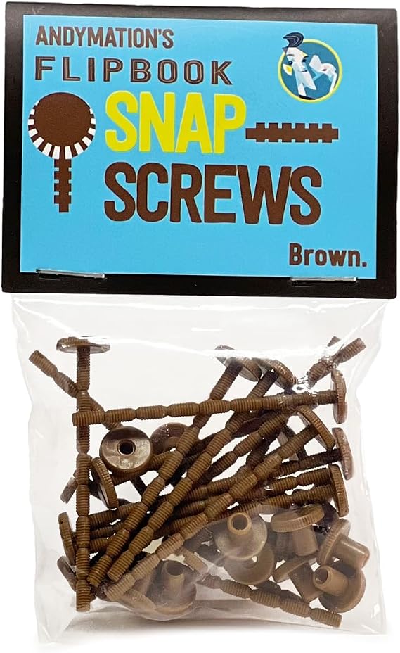 Andymation Snap Screws, Brown