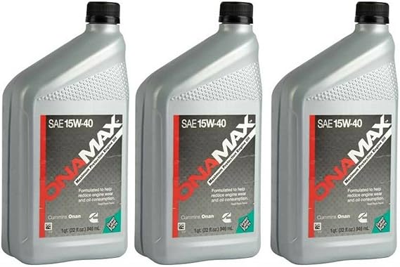 Cummins 3265336 Onan SAE 15W-40 Oil - 1 Quart (Quantity 3)
