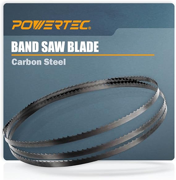 POWERTEC 56-7/8 Inch Bandsaw Blades, 1/4" x 14 TPI Band Saw Blades for Sears Craftsman, Shopcraft, and Duracraft 3-Wheel Band Saw for Woodworking, 1 Pack (13213)