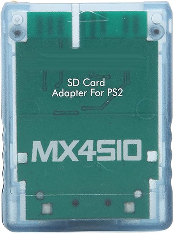 Memory Card Adapter, Handmade Stable Replacement Reader with ABS Material Transparent Blue for Fat Console