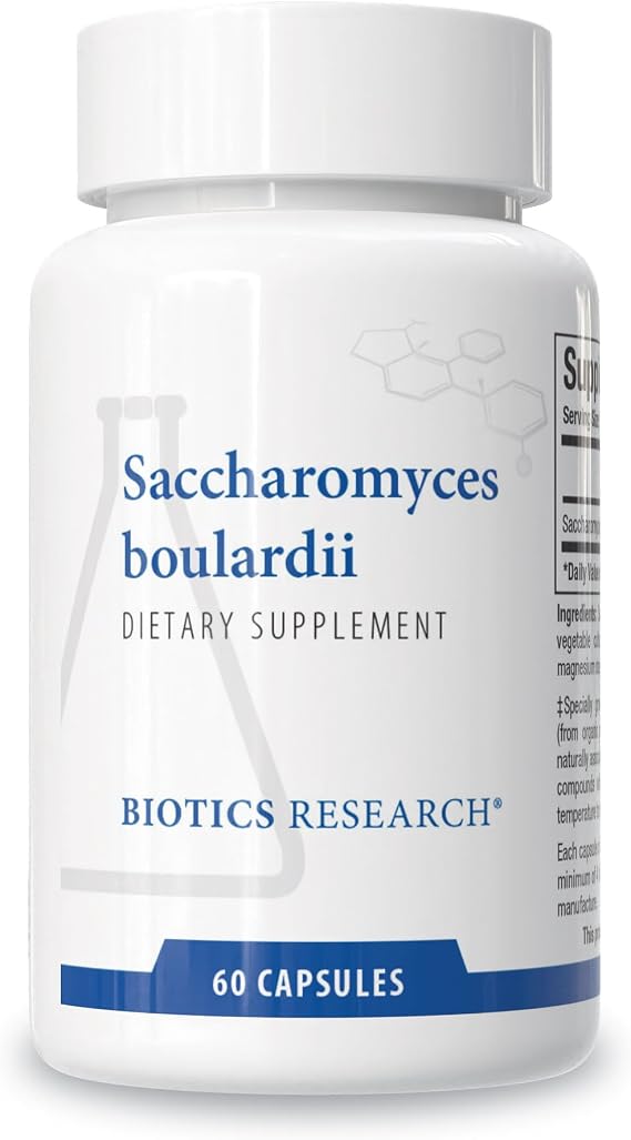 BIOTICS RESEARCH Saccharomyces boulardii Probiotics 235 Mg - 60 Capsules | Supports GI Health Microbial Balance, Healthy Immune & Pathway Responses, Dairy-Free, Temperature-Stable