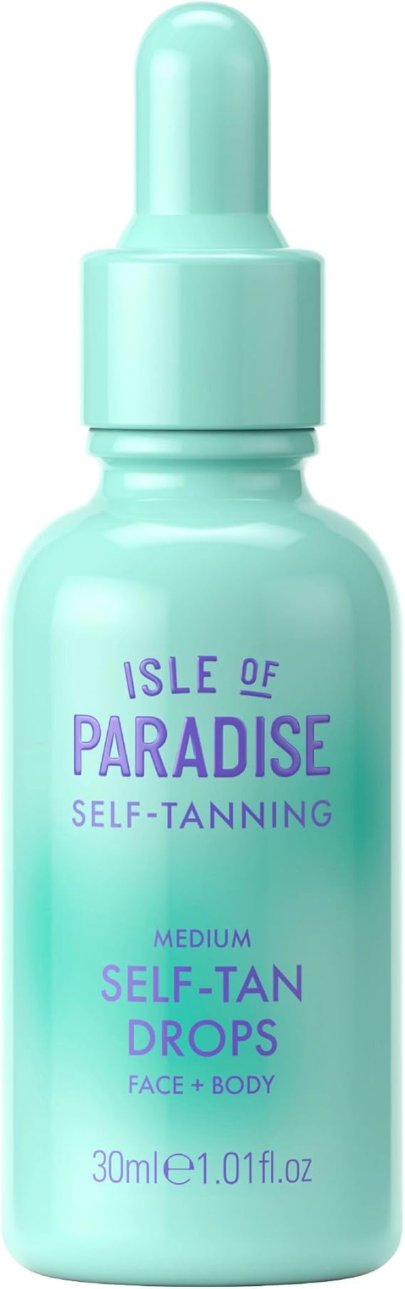 Isle of Paradise Self Tanning Face & Body Drops - Medium - Brightens & Evens Skin Tone - Self Tanner Drops for Bronzed & Glowing Skin - Vegan and Cruelty Free - 30ml