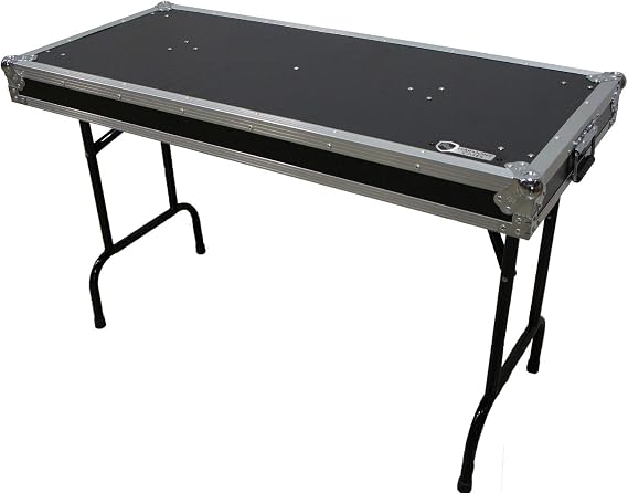 Harmony Audio Portable DJ Table 48" Wide Workstation 30" Height Fast Setup