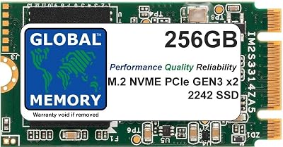 256GB M.2 2242 PCIe Gen3 x2 NVMe BM KEY Computer Memory SOLID STATE DRIVE SSD FOR LENOVO IDEAPAD 3 530S  THINKPAD V15 P52S X280 T470P T480S T480 T495 L490 T580