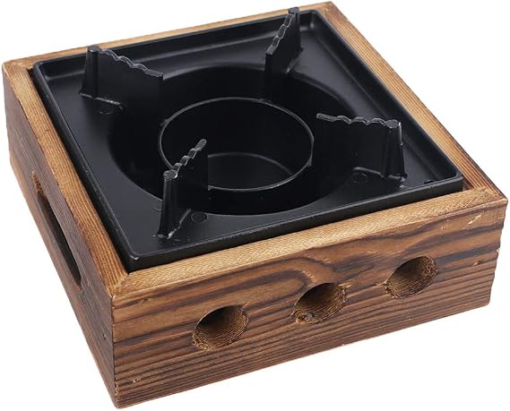Stove Japanese Shabu Hot Pot Japanese Hanging Stove Restaurant Cooking Pot Base Wood & Cast Iron