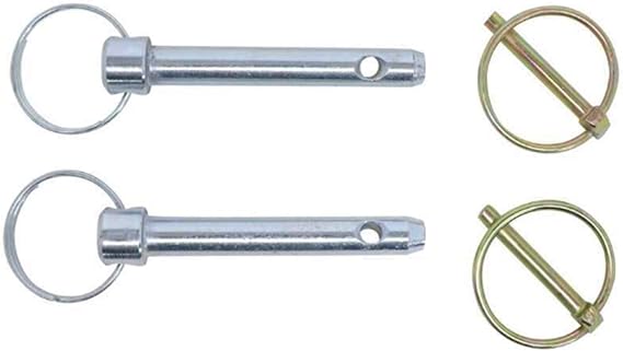 Blue Ox 84-0140 Tow Bar Replacement Retaining Pin 1/2 in. Incl. Clips for Use w Tow Bars 2 pc. Tow Bar Replacement Retaining Pin