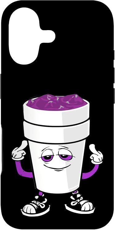 Codeine Double Cup Styrofoam Lean Purple Drank Sizzurp Case for iPhone 17