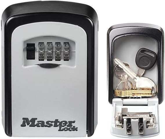 Master Lock Key Safe, 5401EURD, Wall Mounted, Medium, Strong Outdoor Weather Resistant Construction - Mounting Hardware Included