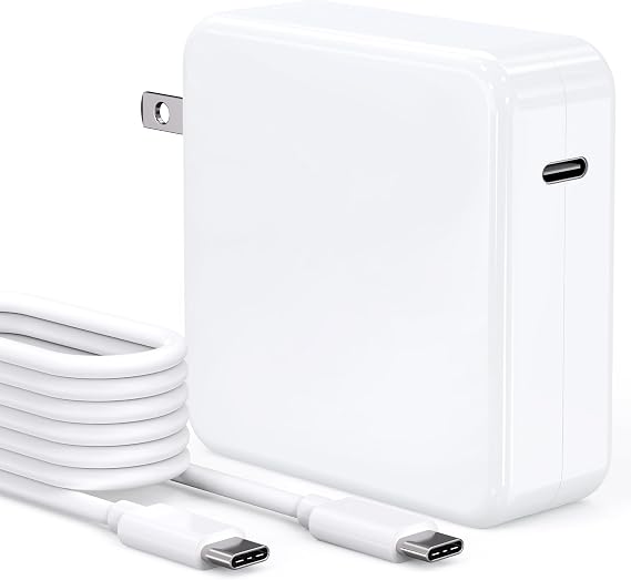 Mac Book 87W USB C Fast Charging Laptop Charger AC Adapter Replacement for 13 14 15-inch Mac Book Pro models introduced in 2016 or later,for MacBook Air After 2018, USB C to C Power Cord Supply
