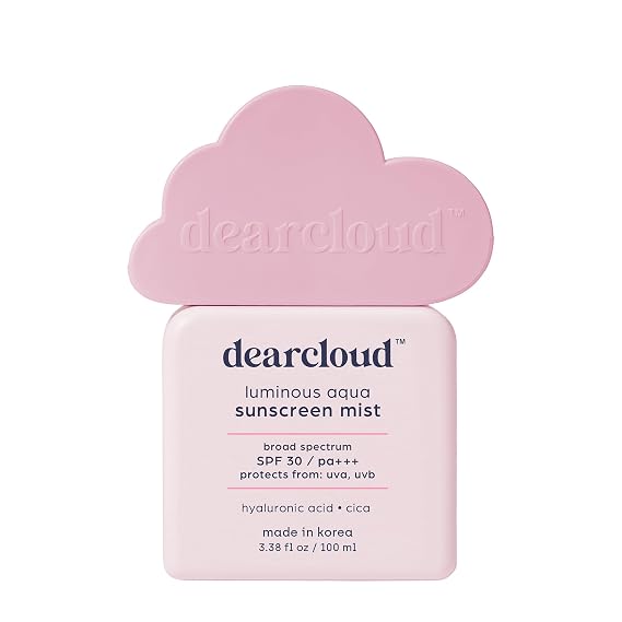 dearcloud Sun Mist SPF 30 Cica & Hyaluronic Acid Spray (3.38 oz)