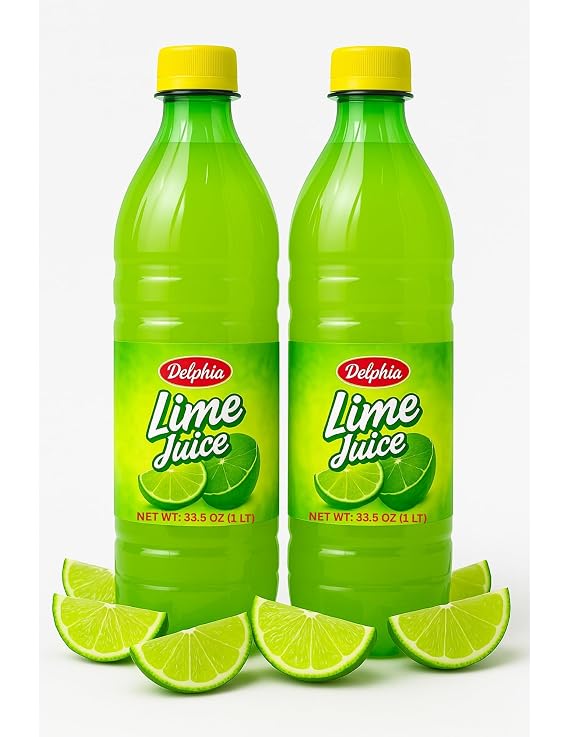 Lime Juice - Pack of 2 - Juice for Baking, Drink Mixes & More - 33.5 oz. (1L) Bottles