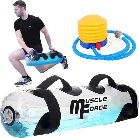 Aqua Bag 15/20/25/30kg – Adjustable Water Weights for Full Body Workout, Aqua Training Bag for Core Strength, Stability and Balance, Portable Water Filled Kettlebell for Home & Gym