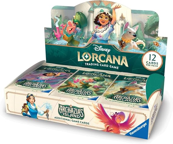 Ravensburger Disney Lorcana TCG: Archazia's Island Booster Pack Display | 24 Packs with 12 Trading Cards Each | Ideal for Collectors & Disney Fans | Suitable for Ages 8+