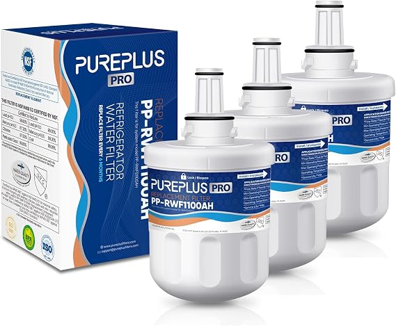 PUREPLUS RWF1100AH Water Filter Replacement for Samsung DA29-00003G, 3 Pack